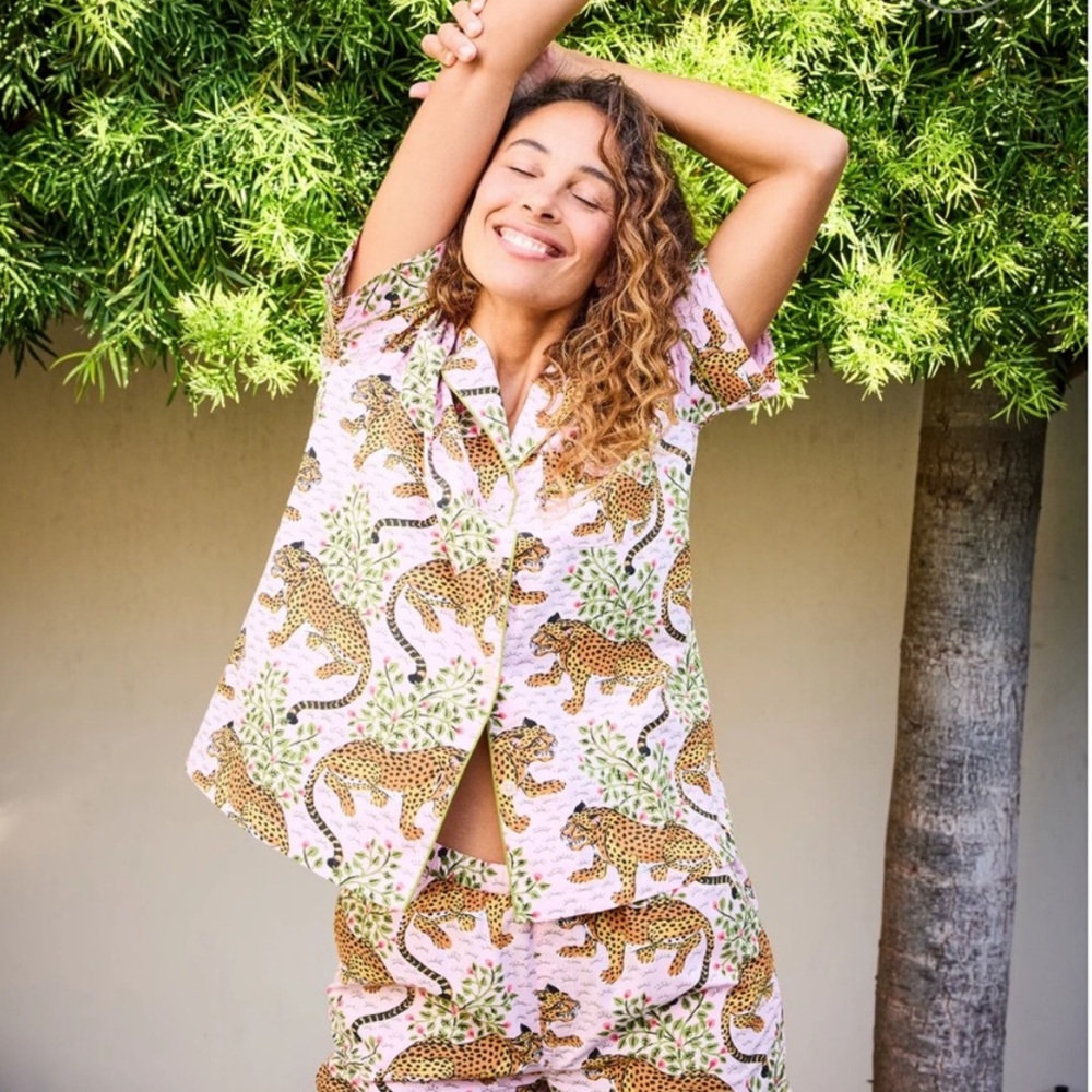 Printfresh Pink Bagheera Leopard Pajama Set